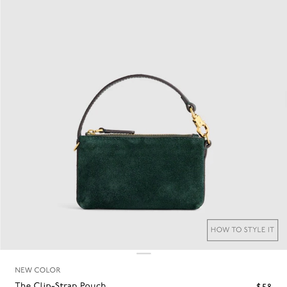Madewell The Clip-Strap Pouch NWT